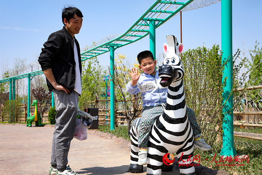 雄安辛瑪森林動物樂園內(nèi)景。人民網(wǎng)?宋燁文攝